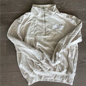 SoulCycle quarter zip sweatshirt